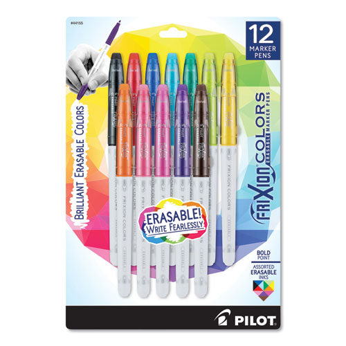 Frixion Colors Erasable Stick Marker Pen, 2.5 Mm, Assorted Ink-barrel, 12-set
