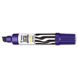 Jumbo Refillable Permanent Marker, Broad Chisel Tip, Blue