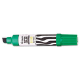 Jumbo Refillable Permanent Marker, Broad Chisel Tip, Green