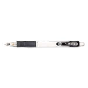 G2 Mechanical Pencil, 0.5 Mm, Hb (#2.5), Black Lead, Clear-black Accents Barrel, Dozen