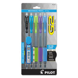 G2 Mechanical Pencil, 0.7 Mm, Hb (#2.5), Black Lead, Clear-black Accents Barrel, Dozen