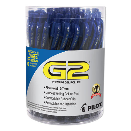 G2 Premium Retractable Gel Pen, Fine 0.7 Mm, Blue Ink-barrel, 36-pack