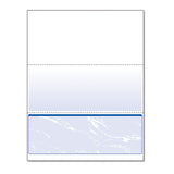 Standard Security Check, 11 Features, 8.5 X 11, Blue Marble Bottom, 500-ream