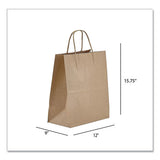 Kraft Paper Bags, Regal, 12 X 9 X 15.75, Natural, 200-carton