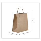 Kraft Paper Bags, Jr. Mart, 13 X 7 X 13, Natural, 250-carton