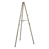 Tripod Display Easel, 72" High, Steel, Bronze