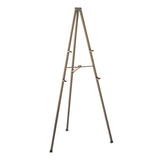 Tripod Display Easel, 72" High, Steel, Bronze