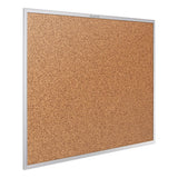 Classic Series Cork Bulletin Board, 24 X 18, Silver Aluminum Frame