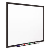 Classic Porcelain Magnetic Whiteboard, 36 X 24, Black Aluminum Frame