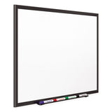 Classic Porcelain Magnetic Whiteboard, 48 X 36, Black Aluminum Frame