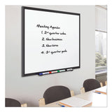 Classic Porcelain Magnetic Whiteboard, 72 X 48, Black Aluminum Frame