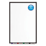 Classic Porcelain Magnetic Whiteboard, 72 X 48, Black Aluminum Frame