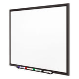 Classic Porcelain Magnetic Whiteboard, 96 X 48, Black Aluminum Frame