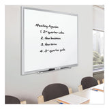 Classic Series Porcelain Magnetic Board, 96 X 48, White, Silver Aluminum Frame