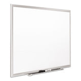 Classic Series Porcelain Magnetic Board, 96 X 48, White, Silver Aluminum Frame