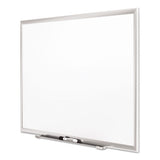 Classic Series Porcelain Magnetic Board, 96 X 48, White, Silver Aluminum Frame