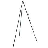 Heavy-duty Adjustable Instant Easel Stand, 25" To 63" High, Steel, Black