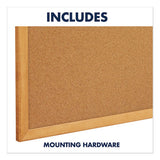 Classic Series Cork Bulletin Board, 24 X 18, Oak Finish Frame