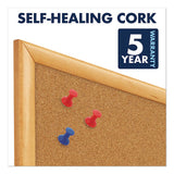 Classic Series Cork Bulletin Board, 36 X 24, Oak Finish Frame