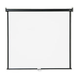 Wall Or Ceiling Projection Screen, 60 X 60, White Matte, Black Matte Casing
