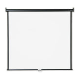 Wall Or Ceiling Projection Screen, 70 X 70, White Matte, Black Matte Casing