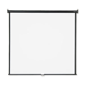 Wall Or Ceiling Projection Screen, 70 X 70, White Matte, Black Matte Casing