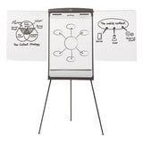 Magnetic Dry Erase Easel, 27 X 35, White Surface, Graphite Frame