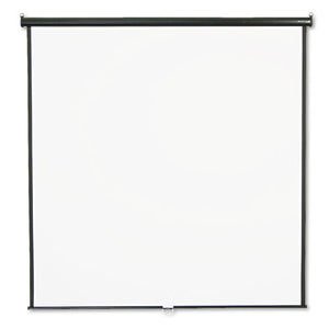 Wall Or Ceiling Projection Screen, 84 X 84, White Matte, Black Matte Casing