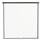 Wall Or Ceiling Projection Screen, 84 X 84, White Matte, Black Matte Casing