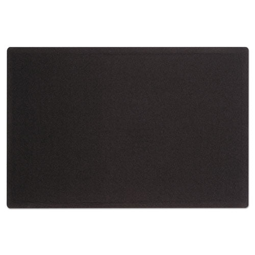 Oval Office Fabric Bulletin Board, 48 X 36, Black