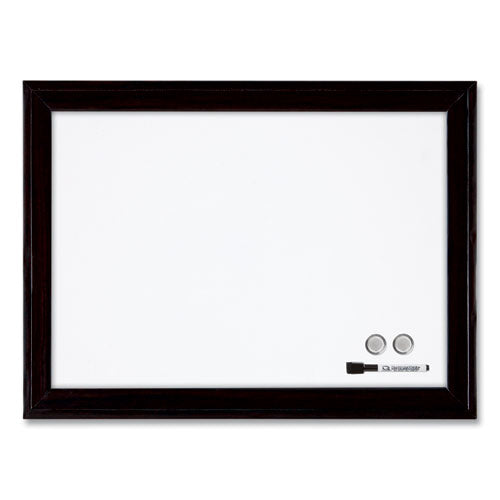 Home Decor Magnetic Dry Erase Board, 23 X 17, Black Wood Frame
