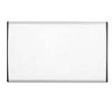 Magnetic Dry-erase Board, Steel, 18 X 30, White Surface, Silver Aluminum Frame