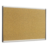 Arc Frame Cork Cubicle Board, 14 X 24, Tan, Aluminum Frame