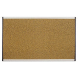 Arc Frame Cork Cubicle Board, 14 X 24, Tan, Aluminum Frame