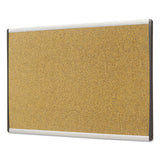 Arc Frame Cork Cubicle Board, 18 X 30, Tan, Aluminum Frame