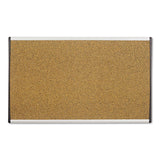 Arc Frame Cork Cubicle Board, 18 X 30, Tan, Aluminum Frame