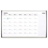 Magnetic Dry-erase Calendar, 18 X 30, White Surface, Silver Aluminum Frame