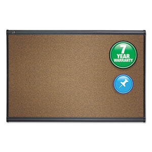 Prestige Bulletin Board, Brown Graphite-blend Surface, 36 X 24, Aluminum Frame