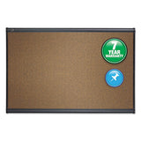 Prestige Bulletin Board, Brown Graphite-blend Surface, 36 X 24, Aluminum Frame