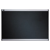 Prestige Embossed Foam Bulletin Board, 36 X 24, Black, Aluminum Frame