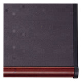 Prestige Bulletin Board, Diamond Mesh Fabric, 48 X 36, Gray-mahogany Frame