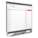 Prestige 2 Magnetic Total Erase Monthly Calendar, 48 X 36, Graphite Color Frame