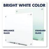 Brilliance Glass Dry-erase Boards, 96 X 48, White Surface