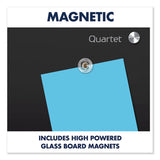 Infinity Magnetic Glass Marker Board, 36 X 24, Black