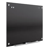 Infinity Black Glass Magnetic Marker Board, 48 X 36