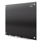 Infinity Black Glass Magnetic Marker Board, 48 X 36