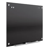 Infinity Black Glass Magnetic Marker Board, 72 X 48