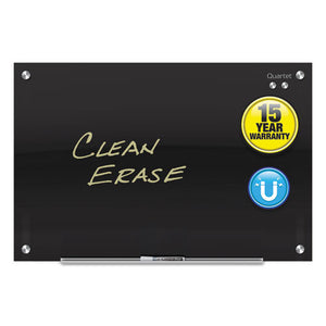 Infinity Black Glass Magnetic Marker Board, 72 X 48