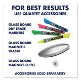 Infinity Black Glass Magnetic Marker Board, 72 X 48