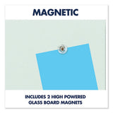 Element Framed Magnetic Glass Dry-erase Boards, 74" X 42", Aluminum Frame